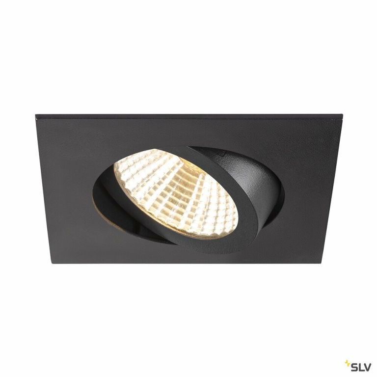 SLV NEW TRIA® 68, Deckeneinbauring, L: 8.2 B: 8.2 H: 2.6 cm, IP 20, schwarz