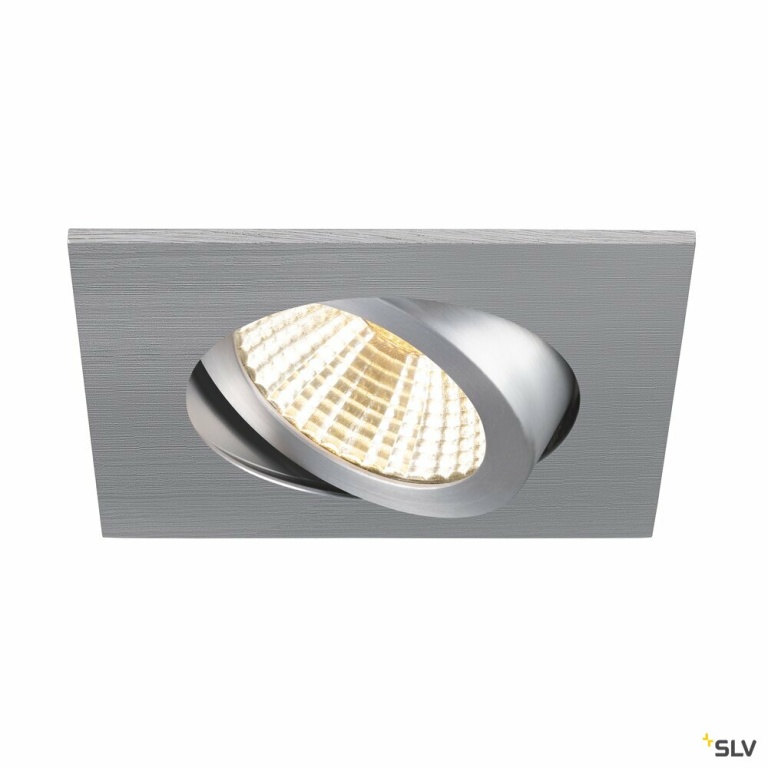 SLV NEW TRIA® 68, Deckeneinbauring, L: 8.2 B: 8.2 H: 2.6 cm, IP 20, aluminium