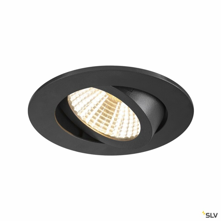 SLV NEW TRIA® 68, Deckeneinbauring, D: 8.2 H: 2.6 cm, IP 20, schwarz