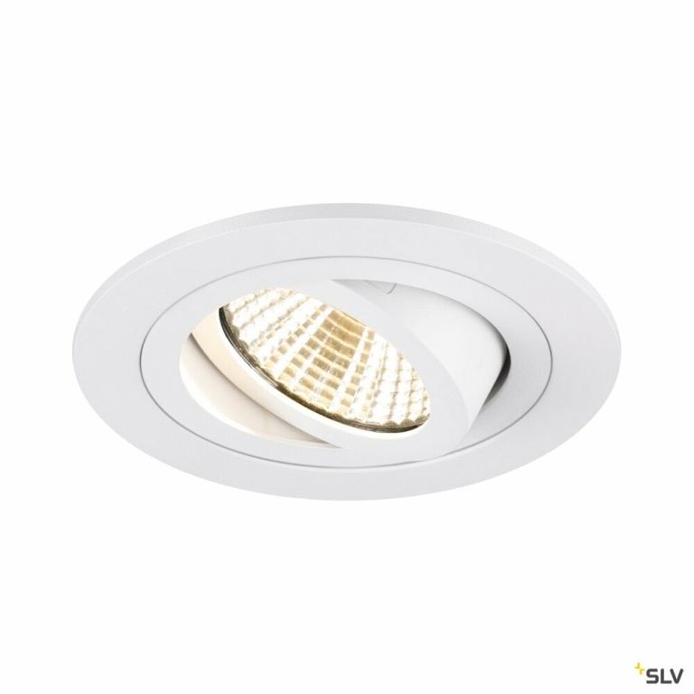 SLV NEW TRIA® 75, Deckeneinbauring, D: 9.3 H: 2.6 cm, IP 20, weiß