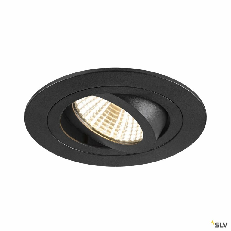 SLV NEW TRIA® 75, Deckeneinbauring, D: 9.3 H: 2.6 cm, IP 20, schwarz