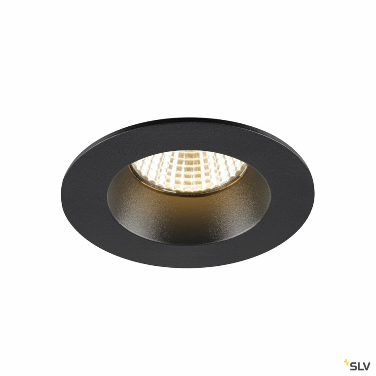 SLV NEW TRIA® 68, Deckeneinbauring, D: 8.2 H: 3.4 cm, IP 65, schwarz