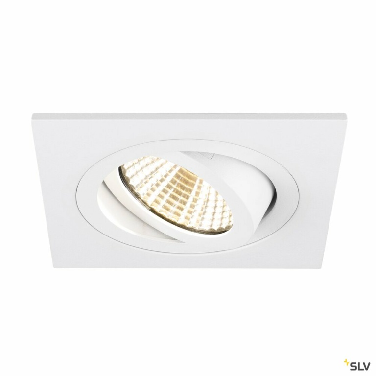 SLV NEW TRIA® 75, Deckeneinbauring, L: 9 B: 9 H: 2.6 cm, IP 20, weiß