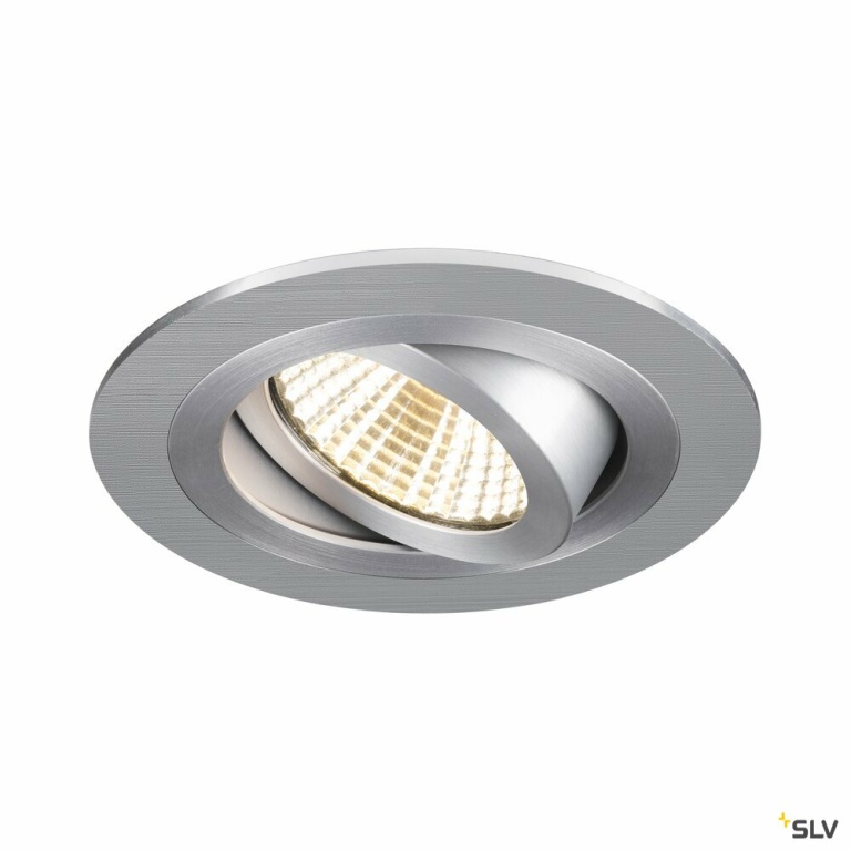 SLV NEW TRIA® 75, Deckeneinbauring, D: 9.3 H: 2.6 cm, IP 20, aluminium