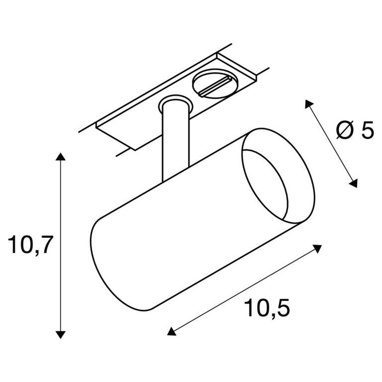 SLV NOBLO® SPOT 1~ LED Strahler weiß 2000-3000K 8,4W 36° Dim-to-Warm Phasenabschnitt