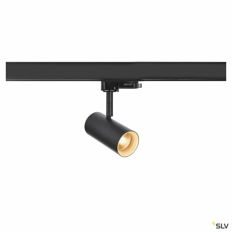 SLV NOBLO® SPOT, 3~ Spot, rund, 2000-3000K, 8.4 W, Dim-to-Warm, Phasenabschnitt, 36°, schwarz