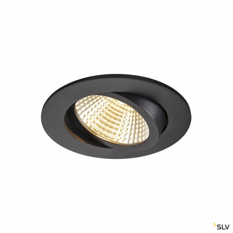 SLV NEW TRIA® 95, Deckeneinbauring, D: 11 H: 2.6 cm, IP 20, schwarz