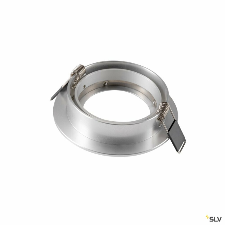 SLV NEW TRIA® 95, Deckeneinbauring, D: 11 H: 2.6 cm, IP 20, aluminium