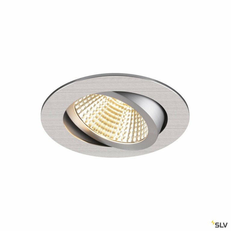 SLV NEW TRIA® 95, Deckeneinbauring, D: 11 H: 2.6 cm, IP 20, aluminium