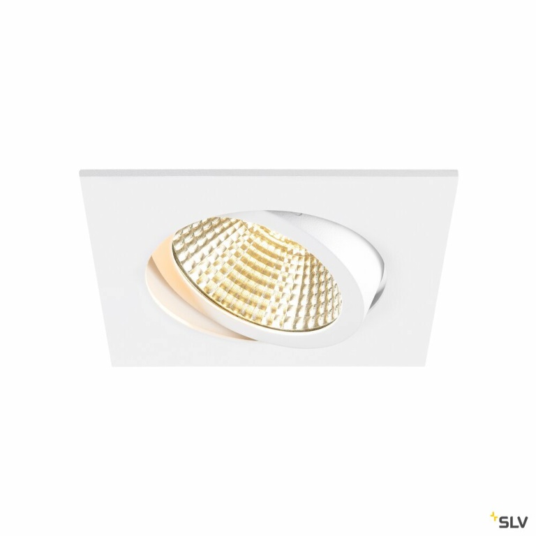 SLV NEW TRIA® 95, Deckeneinbauring, L: 11 B: 11 H: 2.6 cm, IP 20, weiß