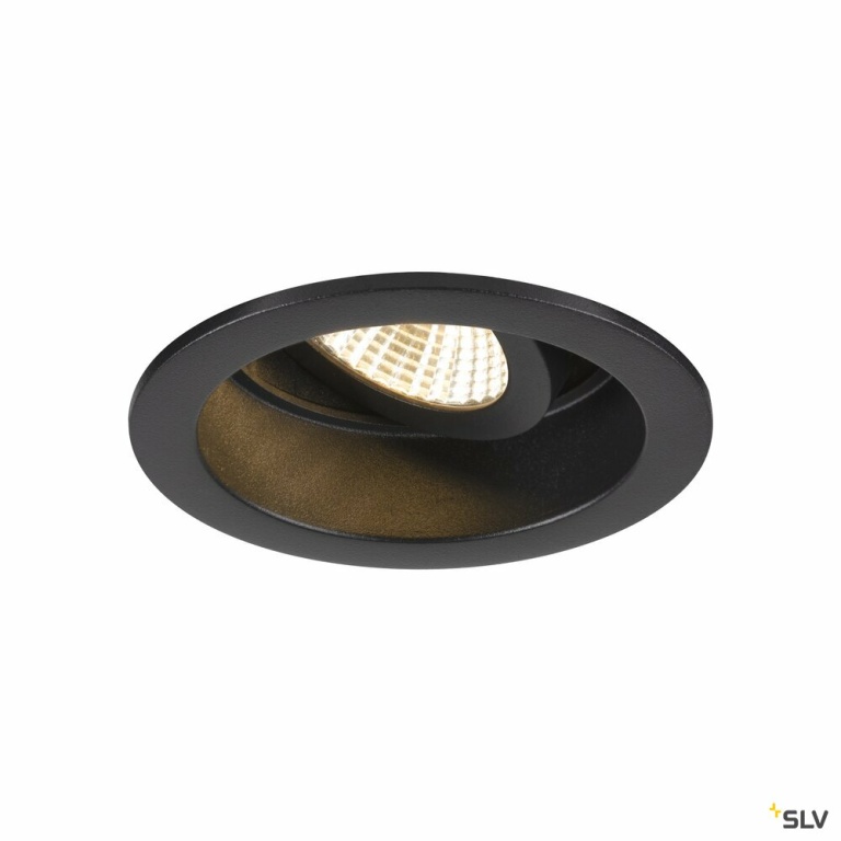 SLV NEW TRIA® 68, Deckeneinbauring, vertieft, D: 8.2 H: 4.4 cm, IP 20, schwarz