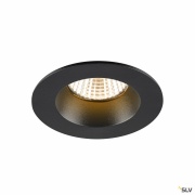 NEW TRIA® 68, Deckeneinbauleuchte, 2700K, 38°, IP 20 / IP 65, rund, schwarz