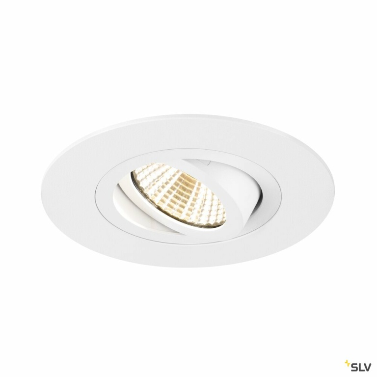 SLV NEW TRIA® 75 XL, Deckeneinbauring, D: 11 H: 2.6 cm, IP20, weiß