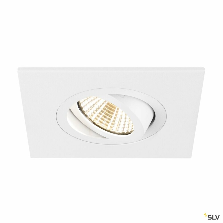 SLV NEW TRIA® 75 XL, Deckeneinbauring, L: 11 B: 11 H: 2.6 cm, weiß