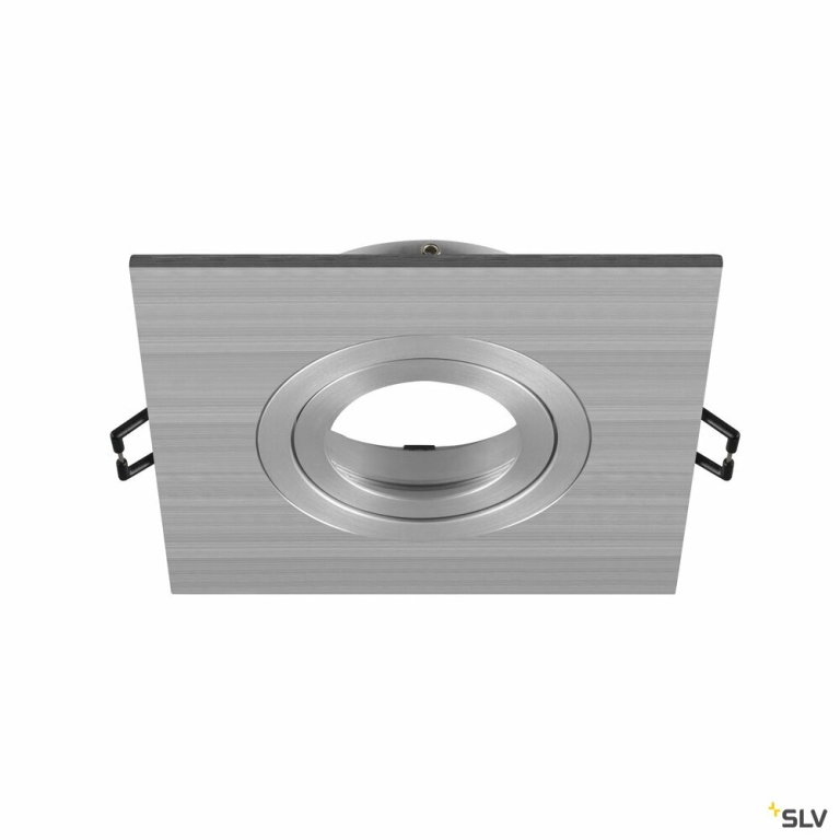 SLV NEW TRIA® 75 XL, Deckeneinbauring, L: 11 B: 11 H: 2.6 cm, aluminium