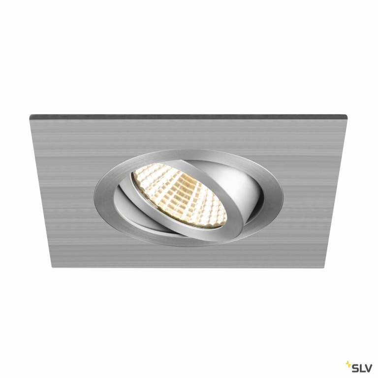 SLV NEW TRIA® 75 XL, Deckeneinbauring, L: 11 B: 11 H: 2.6 cm, aluminium