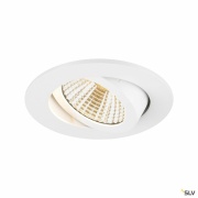 NEW TRIA® UNIVERSAL 68, Deckeneinbauleuchte, 2500/3000/4000K, 38°, IP 20, rund, weiß