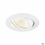 NEW TRIA® UNIVERSAL 68, Deckeneinbauleuchte, 2500/3000/4000K, 60°, IP 20, rund, weiß