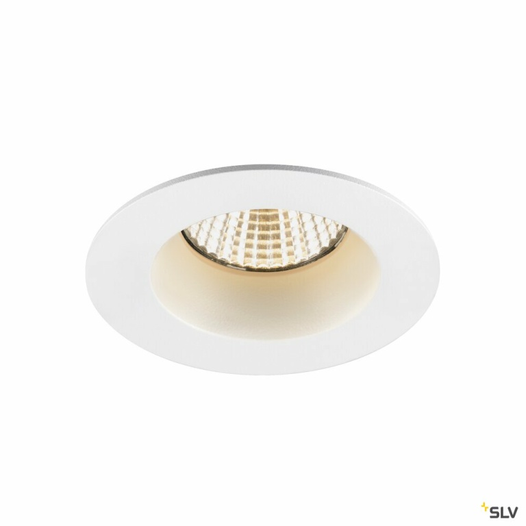 SLV NEW TRIA® UNIVERSAL 68, Deckeneinbauleuchte, 2500/3000/4000K, 38°, IP 20 / IP 65, rund, weiß