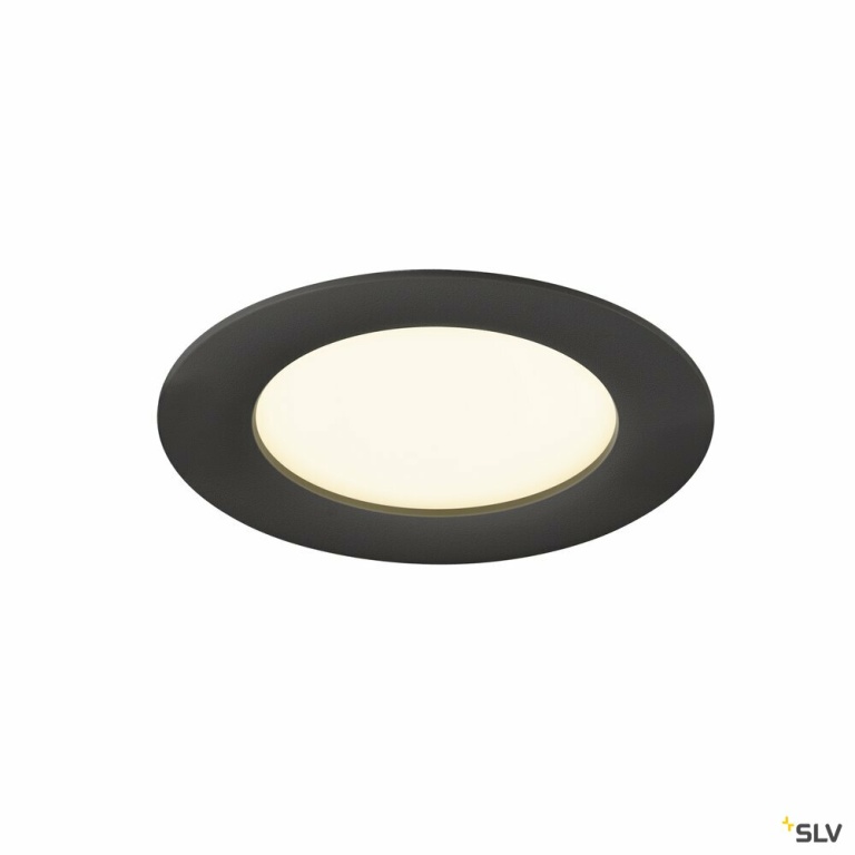 SLV DOWNLIGHT V 100, flache Abdeckung schwarz