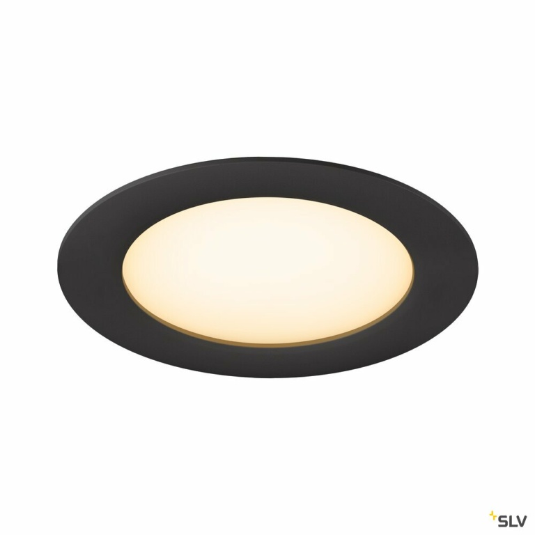 SLV DOWNLIGHT V 150, flache Abdeckung schwarz