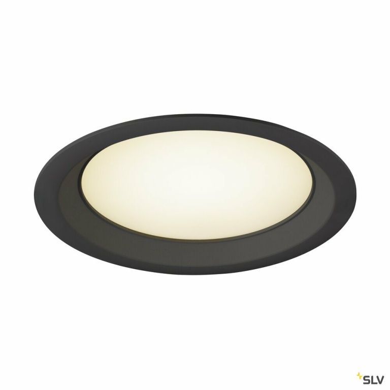 SLV DOWNLIGHT V 200, leicht versenkte Abdeckung schwarz