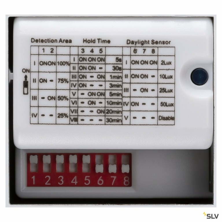 SLV OUTDOOR BULKHEAD V 360, 20W 830/840 IP65 IK10 Sensor