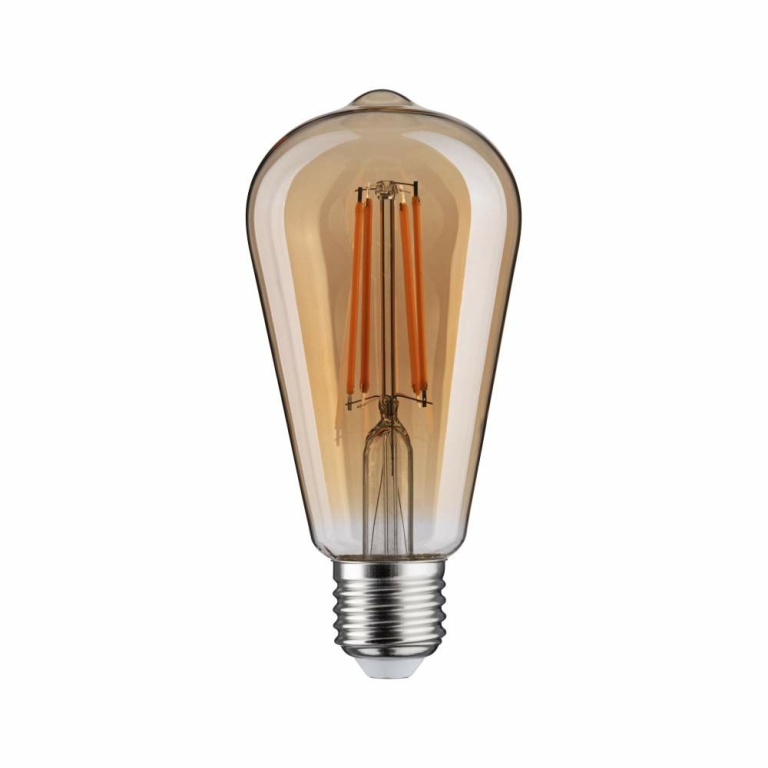 Paulmann 1879 Filament 230V 3-Step-Dim LED Kolben Rustika E27 3 Step Dim  470lm 6W 1800K dimmbar Gold