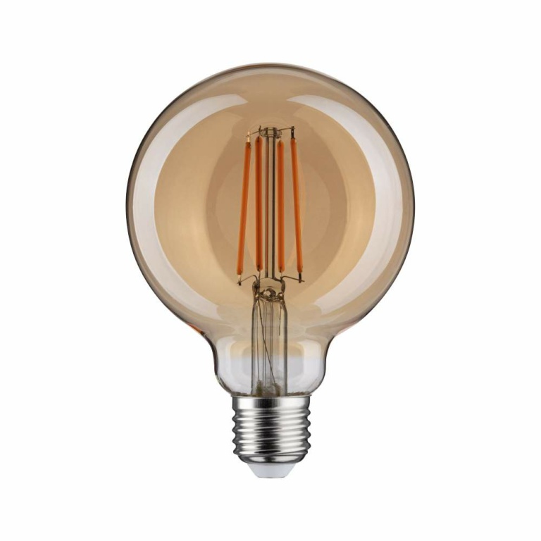 Paulmann 1879 Filament 230V 3-Step-Dim LED Globe G95 E27 470lm 6W 1800K dimmbar Gold