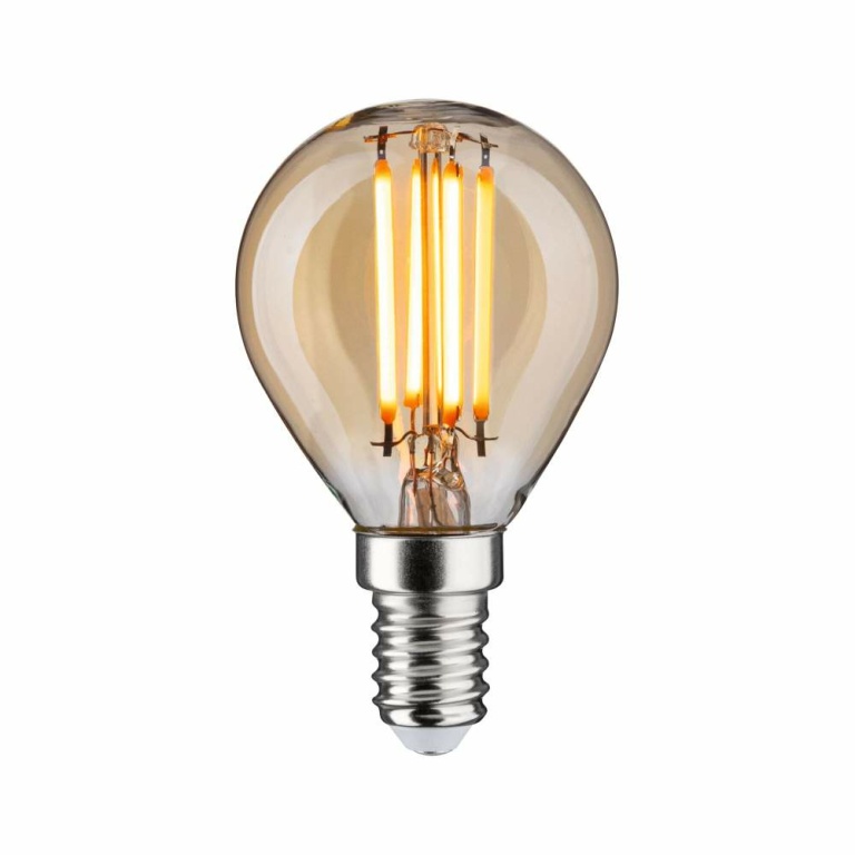 Paulmann 1879 Filament 230V 3-Step-Dim LED Tropfen E14 3 Step Dim  450lm 4,9W 1800K dimmbar Gold