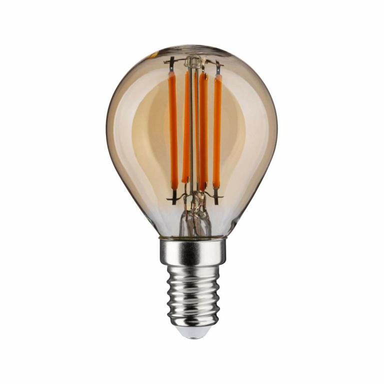 Paulmann 1879 Filament 230V 3-Step-Dim LED Tropfen E14 3 Step Dim  450lm 4,9W 1800K dimmbar Gold