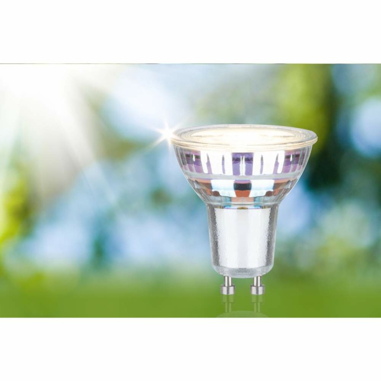 Paulmann Eco-Line Standard 230V LED Reflektor Ultraeffizient GU10 450lm 2,5W 3000K Warmweiß Silber