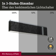 LED Wandleuchte 3-Step-Dim Jagun   2700K 1250lm 230V 18W dimmbar Anthrazit