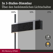 LED Stehleuchte 3-Step-Dim Jagun  2700K 1250lm 20,4W Anthrazit Filz#Kunststoff#Metall