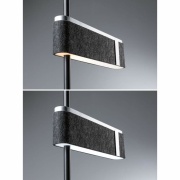 LED Stehleuchte 3-Step-Dim Jagun  2700K 1250lm 20,4W Anthrazit Filz#Kunststoff#Metall