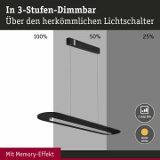 LED Pendelleuchte 3-Step-Dim Tulga  27W Anthrazit