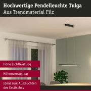 LED Pendelleuchte 3-Step-Dim Tulga  27W Anthrazit