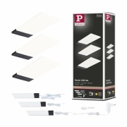 LED Unterschrankleuchte Bredo 3000K Warmweiß Näherungsensor 3er-Set  3x2,5W 80x190mm 3x180lm 230/12V  Schwarz