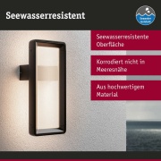 LED Außenwandleuchte Reana Bewegungsmelder mit Hochfrequenz-Sensor  IP44  176x107mm 3000K 2x3W 2x130lm 230V  Anthrazit Metall