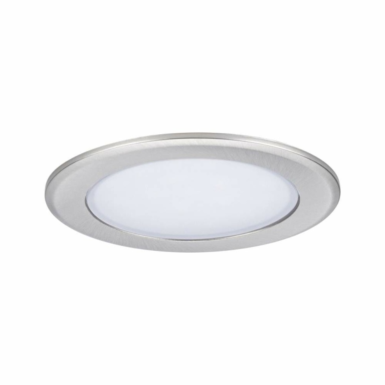 Paulmann LED Möbeleinbauleuchten 3er-Set  rund 65mm 3x2,5W 3x180lm 230/12V  3000K Eisen gebürstet