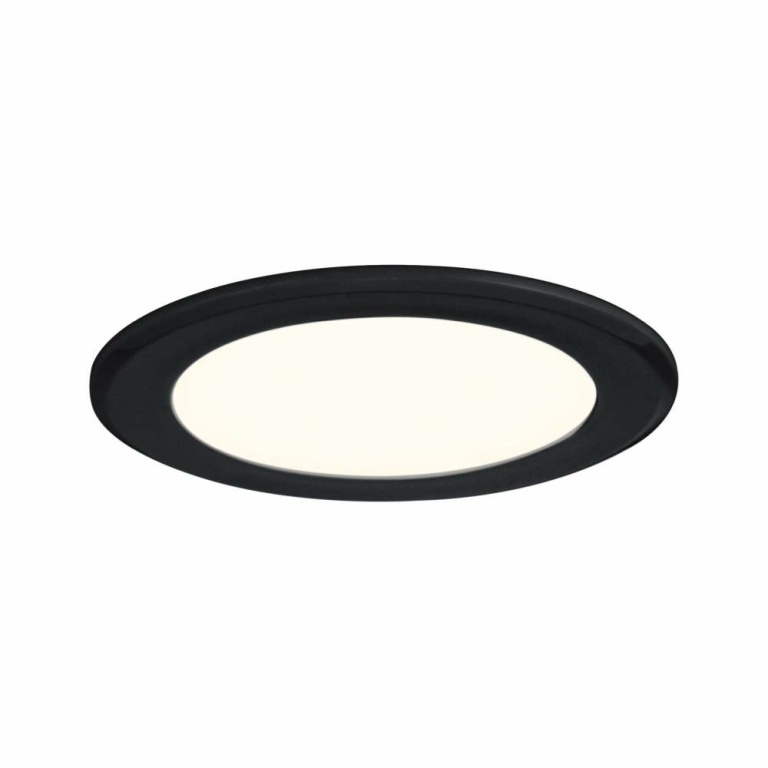 Paulmann LED Möbeleinbauleuchten 3er-Set  rund 65mm 3x2,5W 3x180lm 230/12V  3000K Schwarz matt