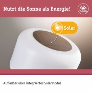 Solar Akkuleuchte Bartja IP44 dimmbar 2700K Weiß