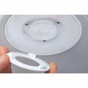 LED Außenwandleuchte Silma Bewegungsmelder Zweifacher Lichtaustritt IP44  280x176mm 3000K 2x5,5 / 2x0,7W 2x600lm 230V  Weiß Aluminium