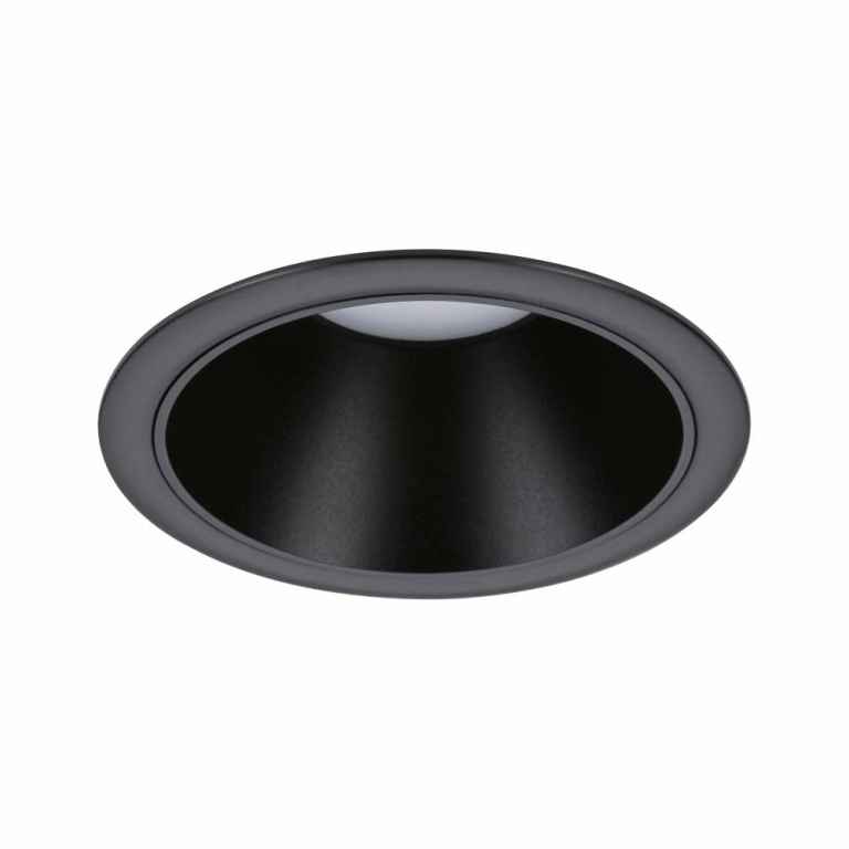 Paulmann LED Einbauleuchte 3-Step-Dim Cole Coin Basisset 3er-Set IP44 rund 88mm  Coin 3x6W 3x470lm 230V dimmbar 2700K Schwarz matt