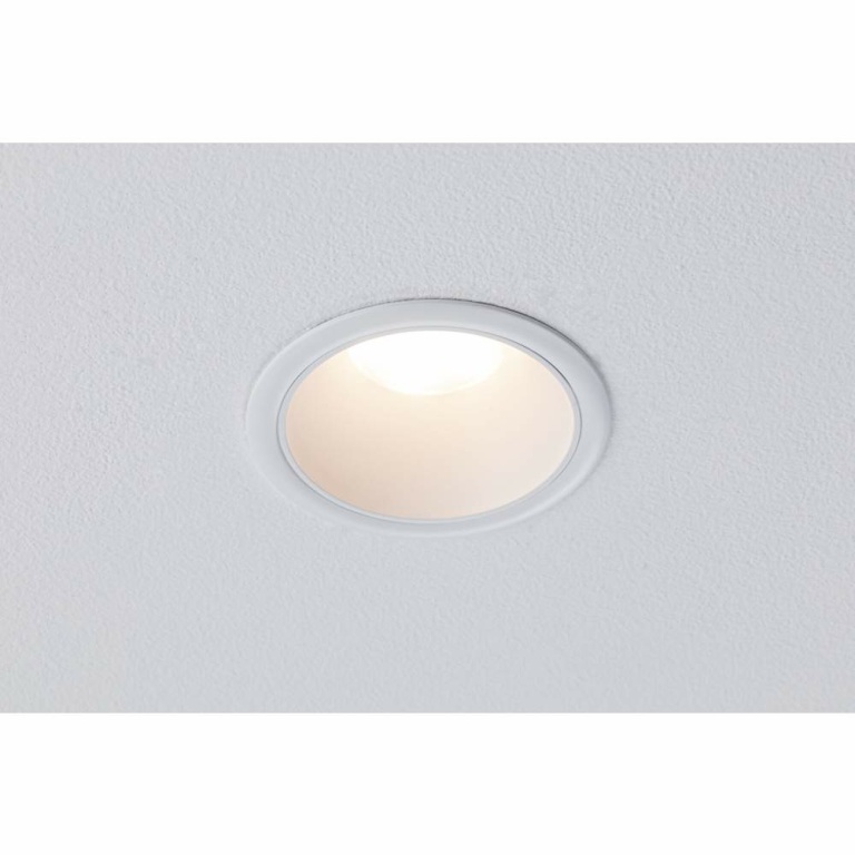 Paulmann LED Einbauleuchte 3-Step-Dim Cole Coin Basisset 3er-Set IP44 rund 88mm  Coin 3x6W 3x470lm 230V dimmbar 2700K Weiß matt