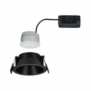 LED Einbauleuchte 3-Step-Dim Cole Coin   IP44 rund 88mm  Coin 6W 470lm 230V dimmbar 2700K Schwarz matt