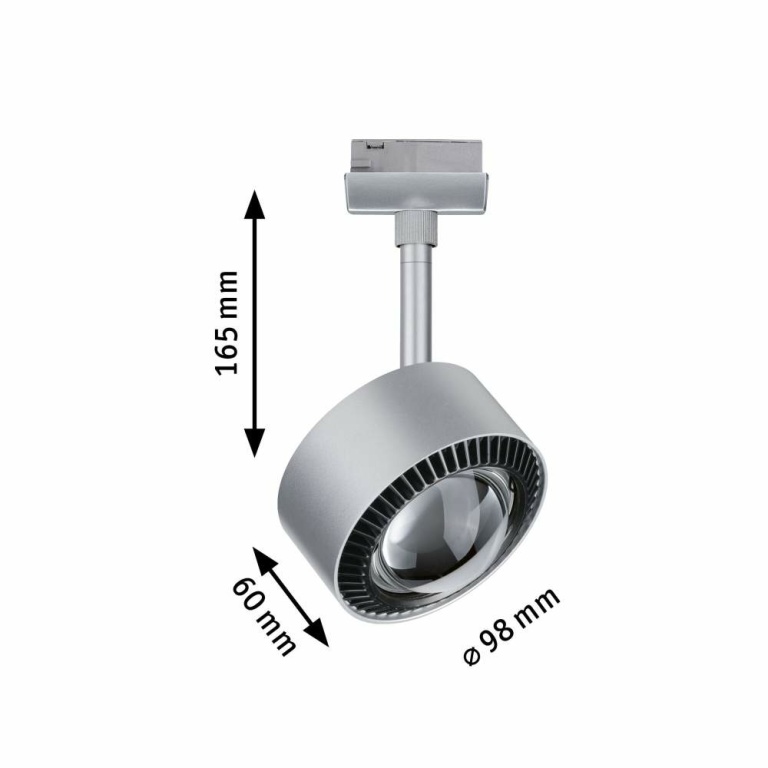 Paulmann URail LED Schienenspot Aldan 8W 500lm White Switch Chrom matt (LED fest verbaut)