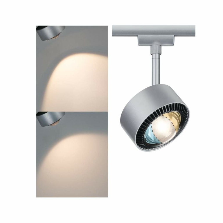 Paulmann URail LED Schienenspot Aldan 8W 500lm White Switch Chrom matt (LED fest verbaut)