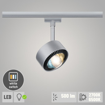 Paulmann URail LED Schienenspot Aldan 8W 500lm White Switch Chrom matt (LED fest verbaut)