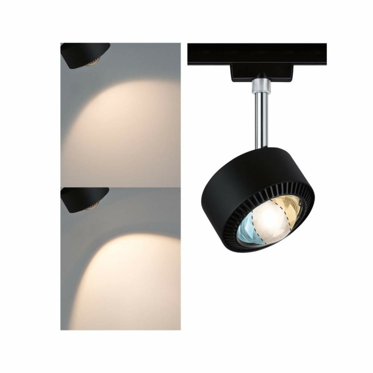 Paulmann URail LED Schienenspot Aldan 8W 500lm White Switch Schwarz matt (LED fest verbaut)